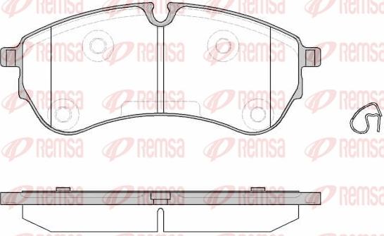 Remsa 1830.00 - Kit pastiglie freno, Freno a disco autozon.pro