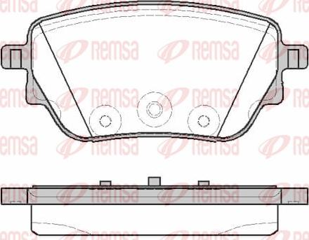 Remsa 1838.00 - Kit pastiglie freno, Freno a disco autozon.pro