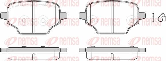 Remsa 1837.00 - Kit pastiglie freno, Freno a disco autozon.pro