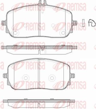 Remsa 1826.00 - Kit pastiglie freno, Freno a disco autozon.pro