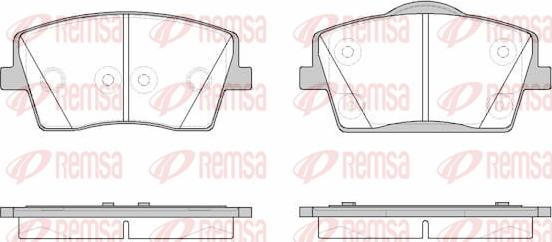 Remsa 1823.00 - Kit pastiglie freno, Freno a disco autozon.pro