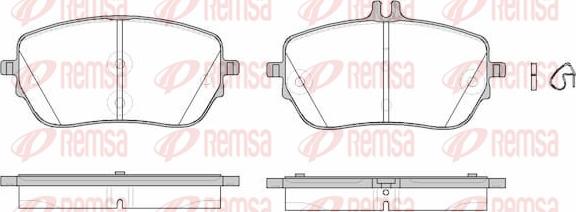 Remsa 1827.00 - Kit pastiglie freno, Freno a disco autozon.pro