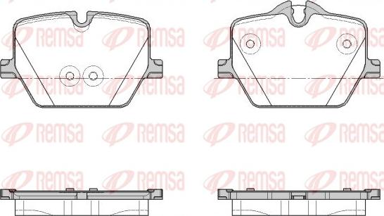 Remsa 1875.00 - Kit pastiglie freno, Freno a disco autozon.pro