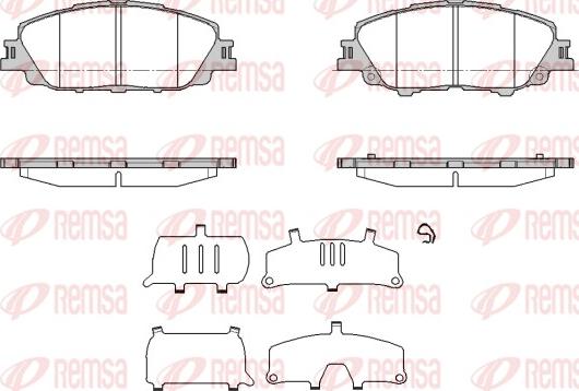 Remsa 1870.00 - Kit pastiglie freno, Freno a disco autozon.pro