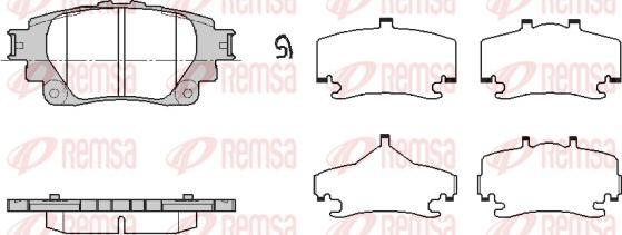 Remsa 1871.00 - Kit pastiglie freno, Freno a disco autozon.pro