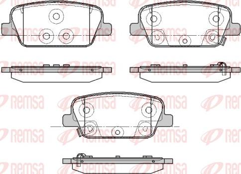 Remsa 1878.02 - Kit pastiglie freno, Freno a disco autozon.pro