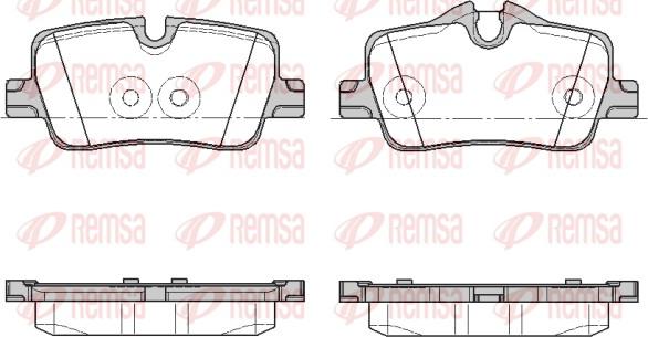 Remsa 1873.00 - Kit pastiglie freno, Freno a disco autozon.pro