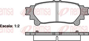 Remsa 1395.00 - Kit pastiglie freno, Freno a disco autozon.pro