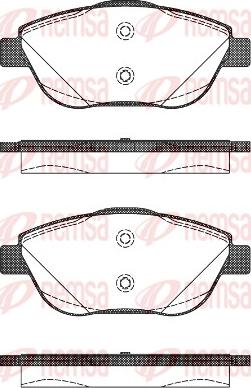 Remsa 1392.10 - Kit pastiglie freno, Freno a disco autozon.pro