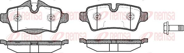 Remsa 1344.00 - Kit pastiglie freno, Freno a disco autozon.pro