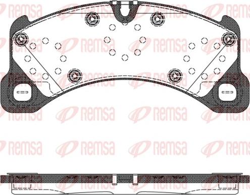 Remsa 1345.50 - Kit pastiglie freno, Freno a disco autozon.pro