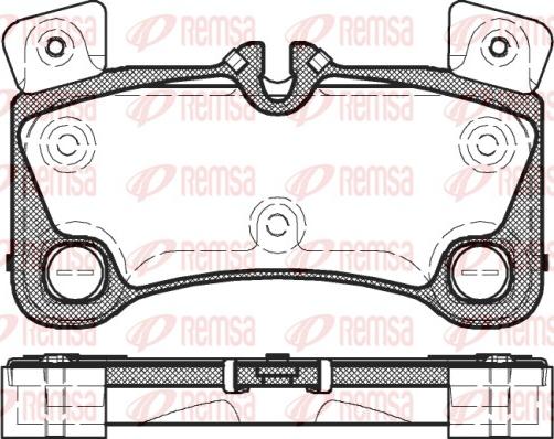 Remsa 1346.00 - Kit pastiglie freno, Freno a disco autozon.pro