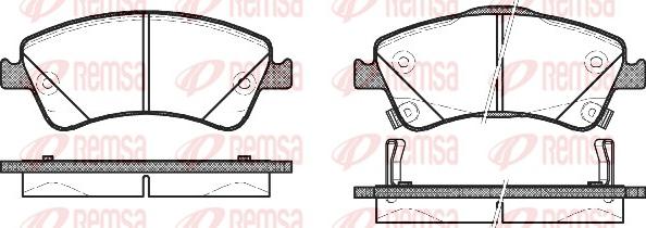 Remsa 1341.02 - Kit pastiglie freno, Freno a disco autozon.pro