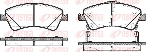 Remsa 1341.12 - Kit pastiglie freno, Freno a disco autozon.pro