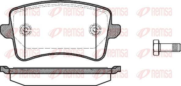 Remsa 1343.00 - Kit pastiglie freno, Freno a disco autozon.pro