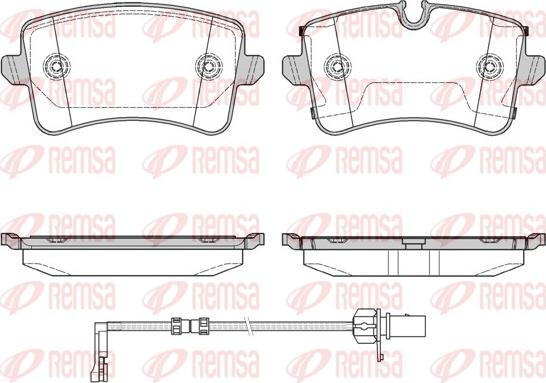 Remsa 1343.20 - Kit pastiglie freno, Freno a disco autozon.pro