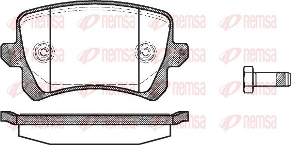 Remsa 1342.00 - Kit pastiglie freno, Freno a disco autozon.pro