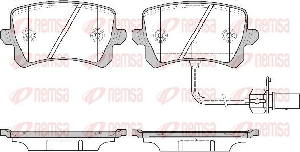 Remsa 1342.01 - Kit pastiglie freno, Freno a disco autozon.pro