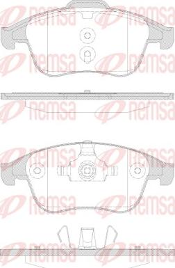 Remsa 1350.30 - Kit pastiglie freno, Freno a disco autozon.pro