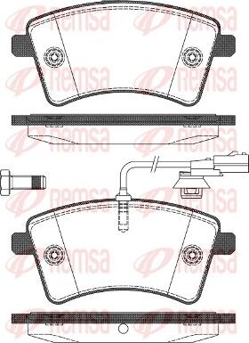 Remsa 1351.01 - Kit pastiglie freno, Freno a disco autozon.pro