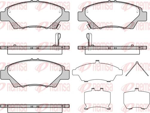 Remsa 1358.42 - Kit pastiglie freno, Freno a disco autozon.pro