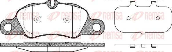 Remsa 1366.00 - Kit pastiglie freno, Freno a disco autozon.pro