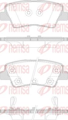 Remsa 1362.42 - Kit pastiglie freno, Freno a disco autozon.pro