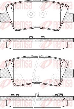 Remsa 1362.52 - Kit pastiglie freno, Freno a disco autozon.pro