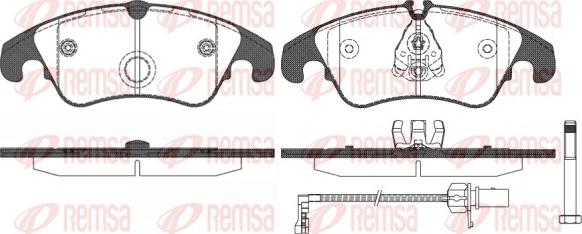 Remsa 1304.31 - Kit pastiglie freno, Freno a disco autozon.pro