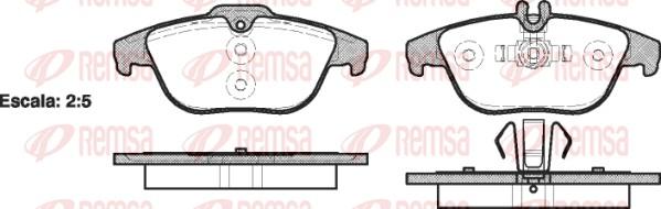 Remsa 1305.00 - Kit pastiglie freno, Freno a disco autozon.pro