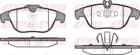 Remsa 1305.20 - Kit pastiglie freno, Freno a disco autozon.pro