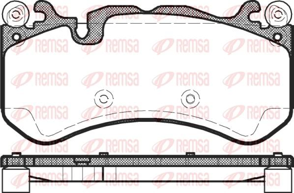 Remsa 1300.00 - Kit pastiglie freno, Freno a disco autozon.pro