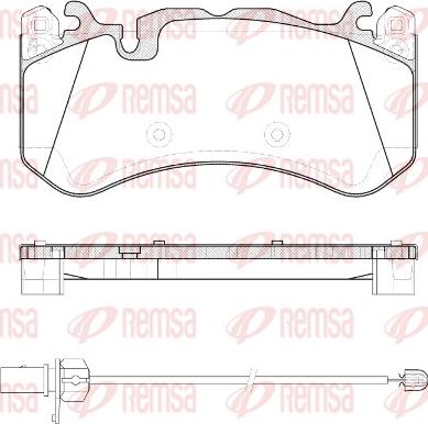 Remsa 1300.30 - Kit pastiglie freno, Freno a disco autozon.pro