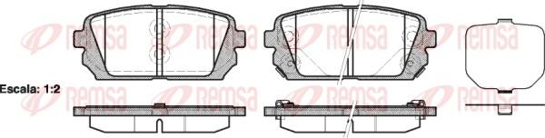 Remsa 1303.02 - Kit pastiglie freno, Freno a disco autozon.pro