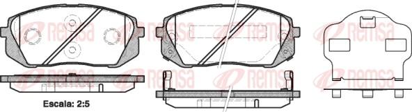 Remsa 1302.02 - Kit pastiglie freno, Freno a disco autozon.pro