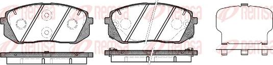 Remsa 1302.22 - Kit pastiglie freno, Freno a disco autozon.pro