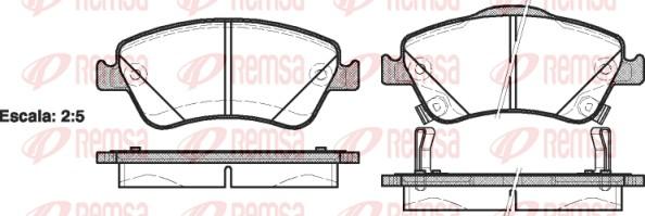 Remsa 1310.02 - Kit pastiglie freno, Freno a disco autozon.pro