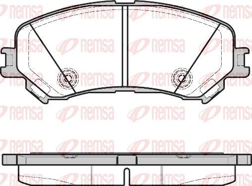 Remsa 1318.20 - Kit pastiglie freno, Freno a disco autozon.pro