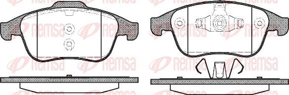 Remsa 1389.00 - Kit pastiglie freno, Freno a disco autozon.pro