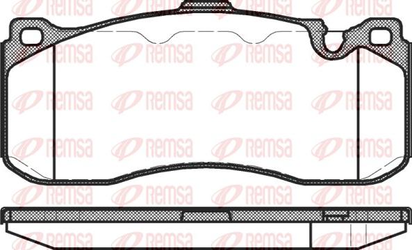 Remsa 1380.00 - Kit pastiglie freno, Freno a disco autozon.pro