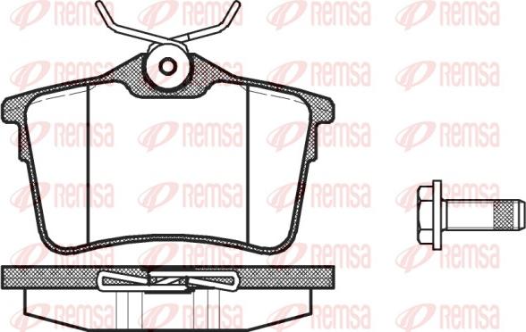 Remsa 1382.00 - Kit pastiglie freno, Freno a disco autozon.pro