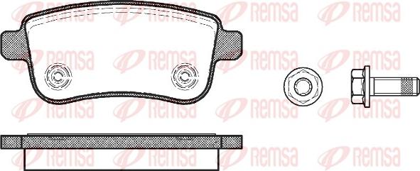 Remsa 1387.00 - Kit pastiglie freno, Freno a disco autozon.pro