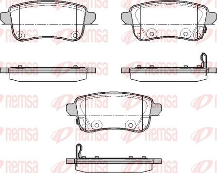 Remsa 1387.02 - Kit pastiglie freno, Freno a disco autozon.pro