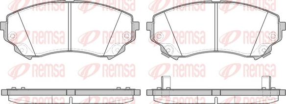 Remsa 1331.04 - Kit pastiglie freno, Freno a disco autozon.pro