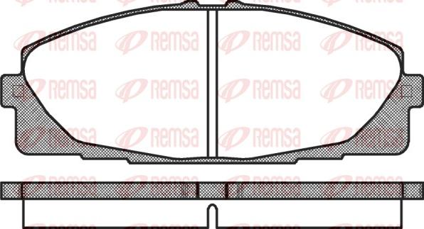 Remsa 1325.00 - Kit pastiglie freno, Freno a disco autozon.pro