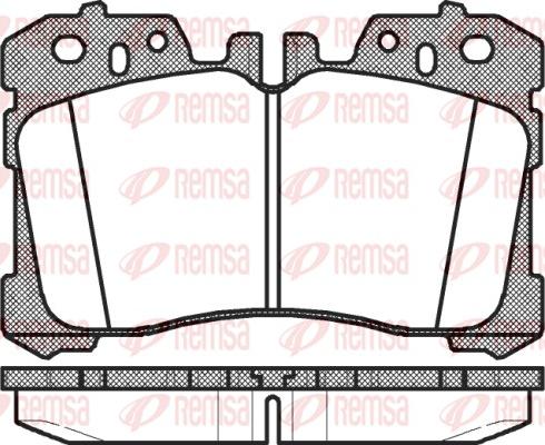 Remsa 1320.00 - Kit pastiglie freno, Freno a disco autozon.pro