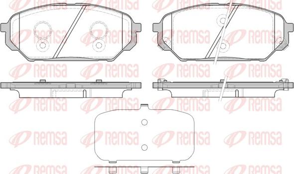 Remsa 1322.12 - Kit pastiglie freno, Freno a disco autozon.pro