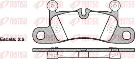 Remsa 1379.10 - Kit pastiglie freno, Freno a disco autozon.pro