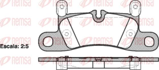 Remsa 1379.20 - Kit pastiglie freno, Freno a disco autozon.pro