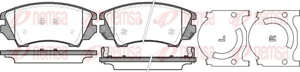 Remsa 1375.12 - Kit pastiglie freno, Freno a disco autozon.pro